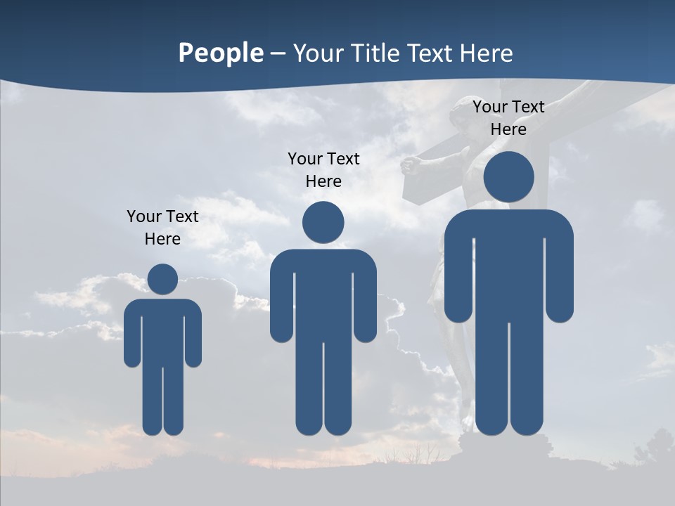 Golgotha Saviour Backlit PowerPoint Template