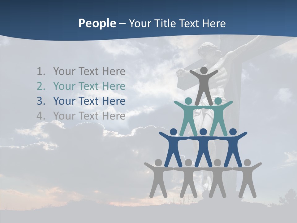 Golgotha Saviour Backlit PowerPoint Template