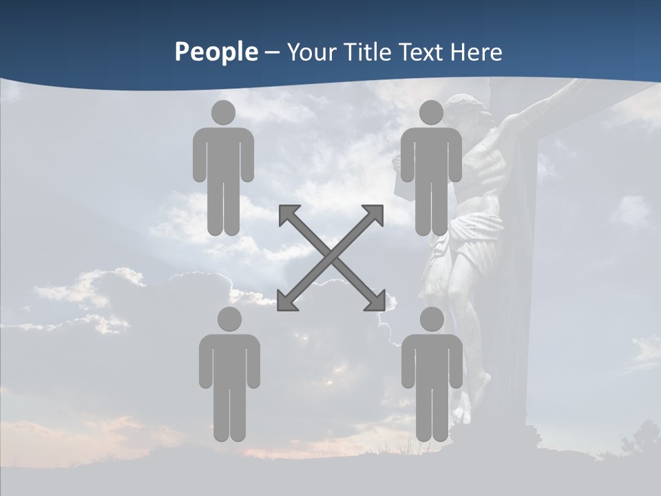 Golgotha Saviour Backlit PowerPoint Template