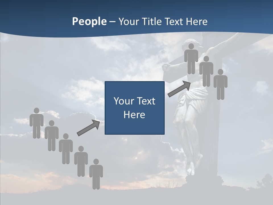 Golgotha Saviour Backlit PowerPoint Template