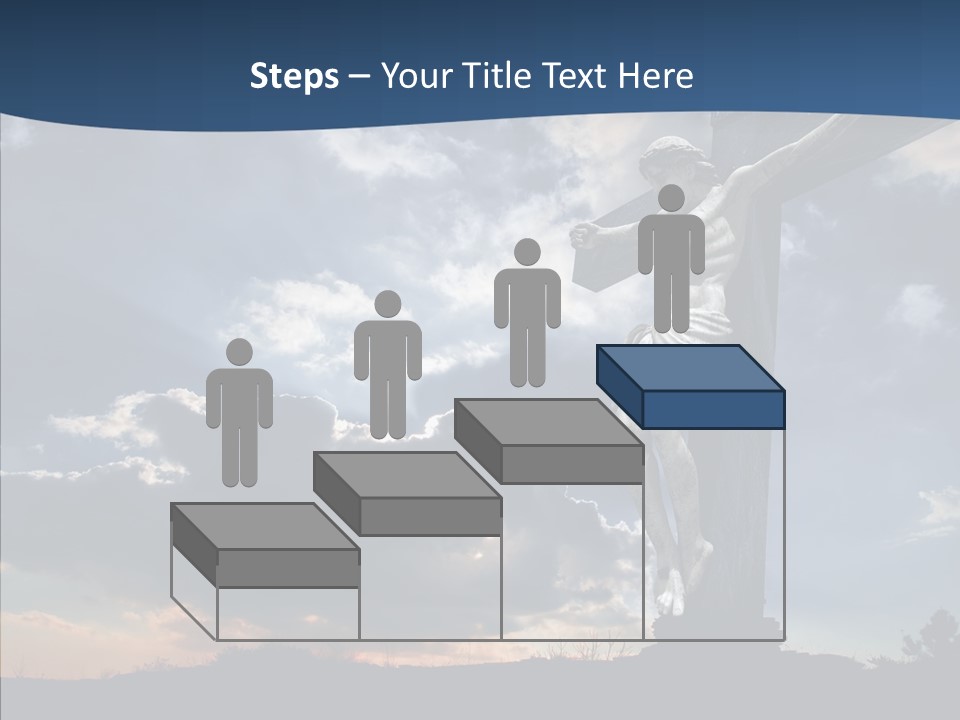 Golgotha Saviour Backlit PowerPoint Template