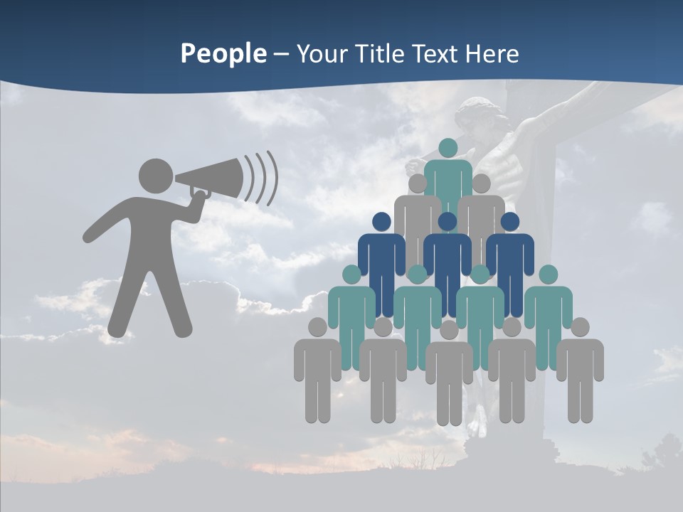 Golgotha Saviour Backlit PowerPoint Template