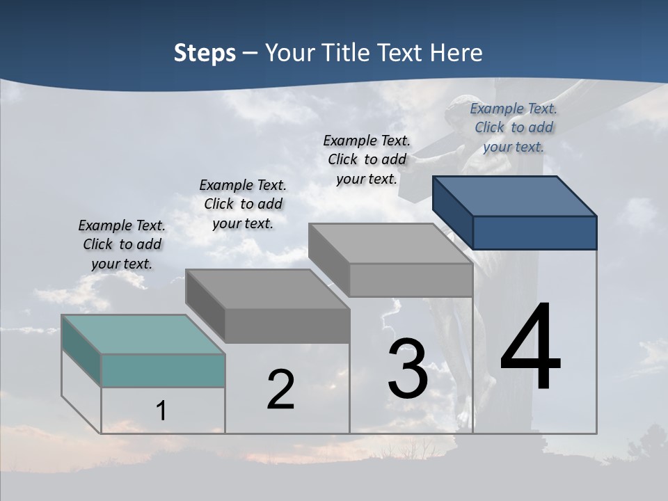 Golgotha Saviour Backlit PowerPoint Template