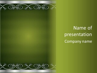 Beautiful Ornament Color PowerPoint Template