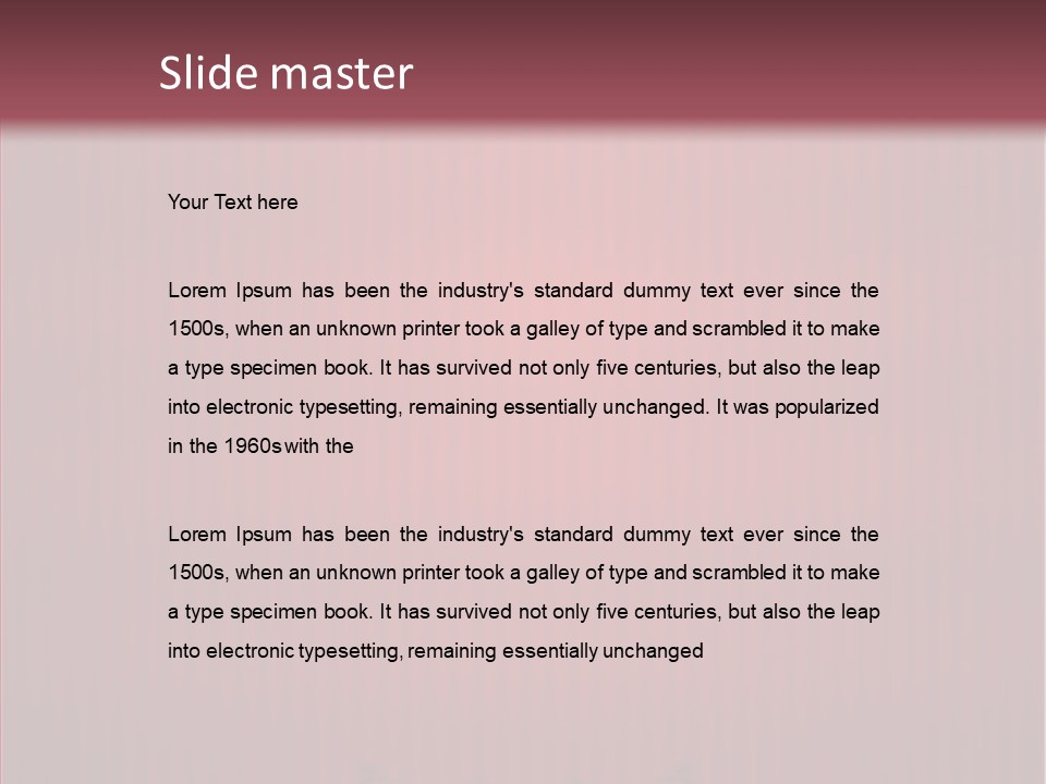 Letter Vector Banner PowerPoint Template