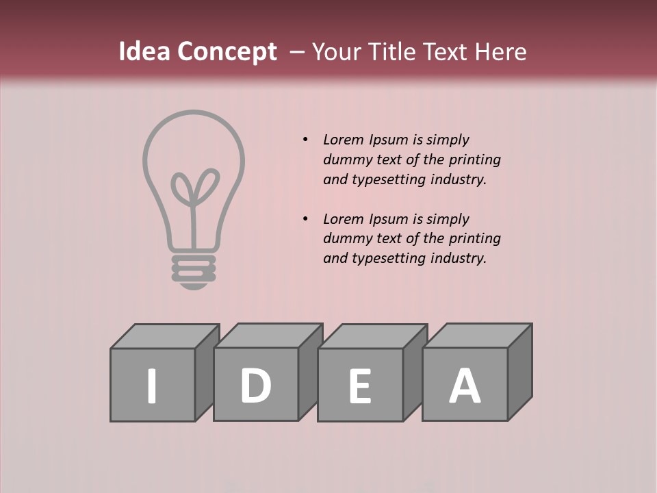 Letter Vector Banner PowerPoint Template