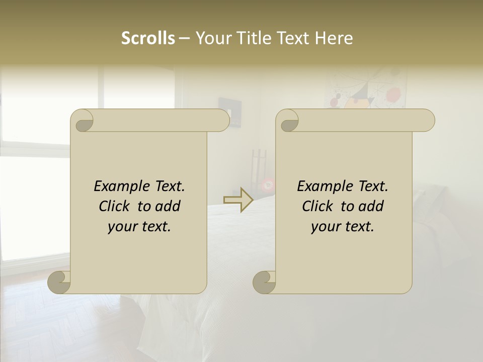 Curtain Room Cover PowerPoint Template