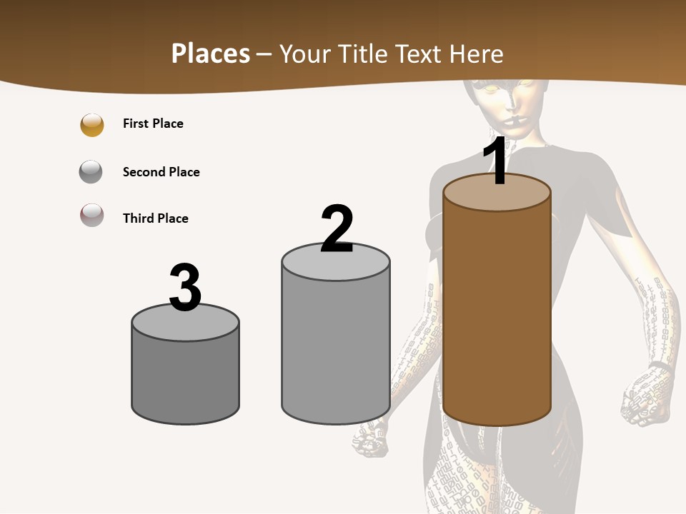 Anime Girl D Character PowerPoint Template