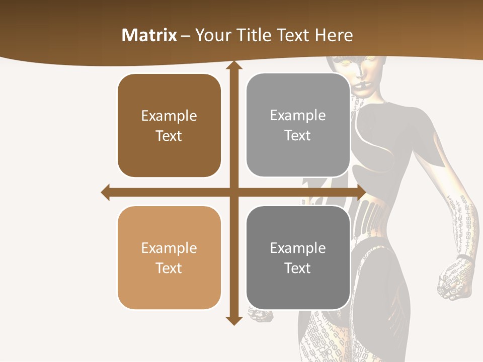 Anime Girl D Character PowerPoint Template