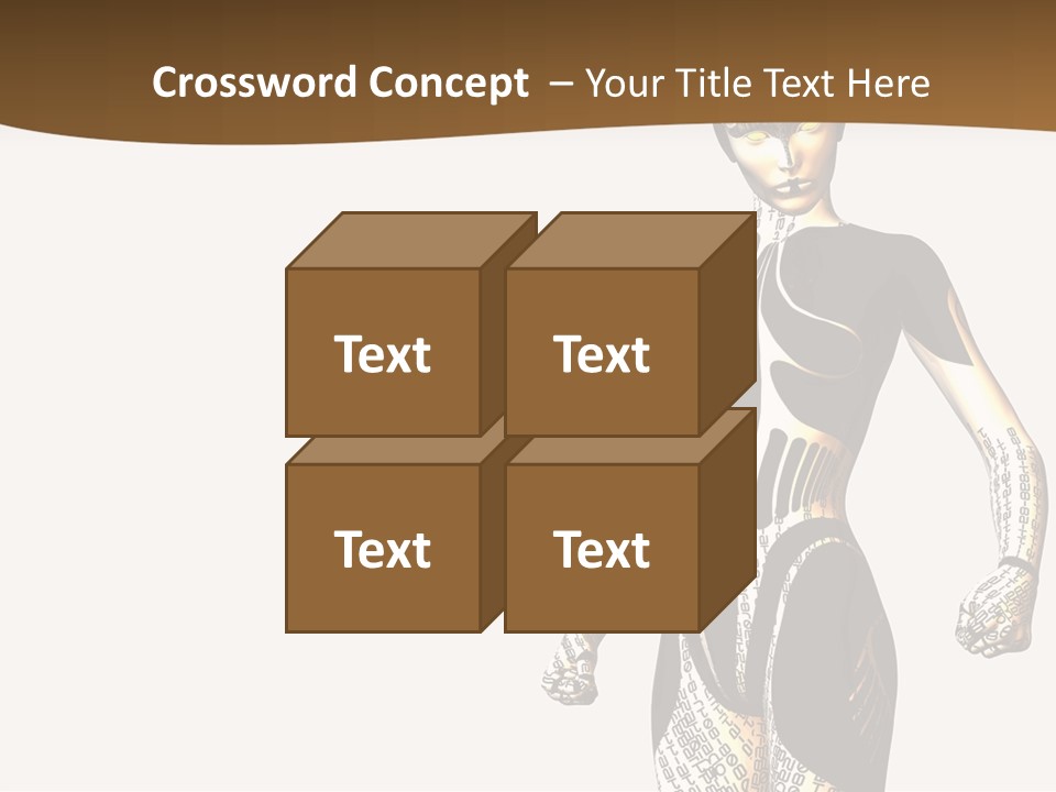 Anime Girl D Character PowerPoint Template