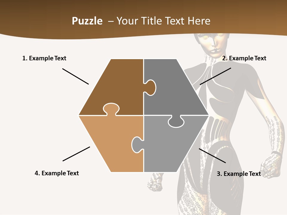 Anime Girl D Character PowerPoint Template