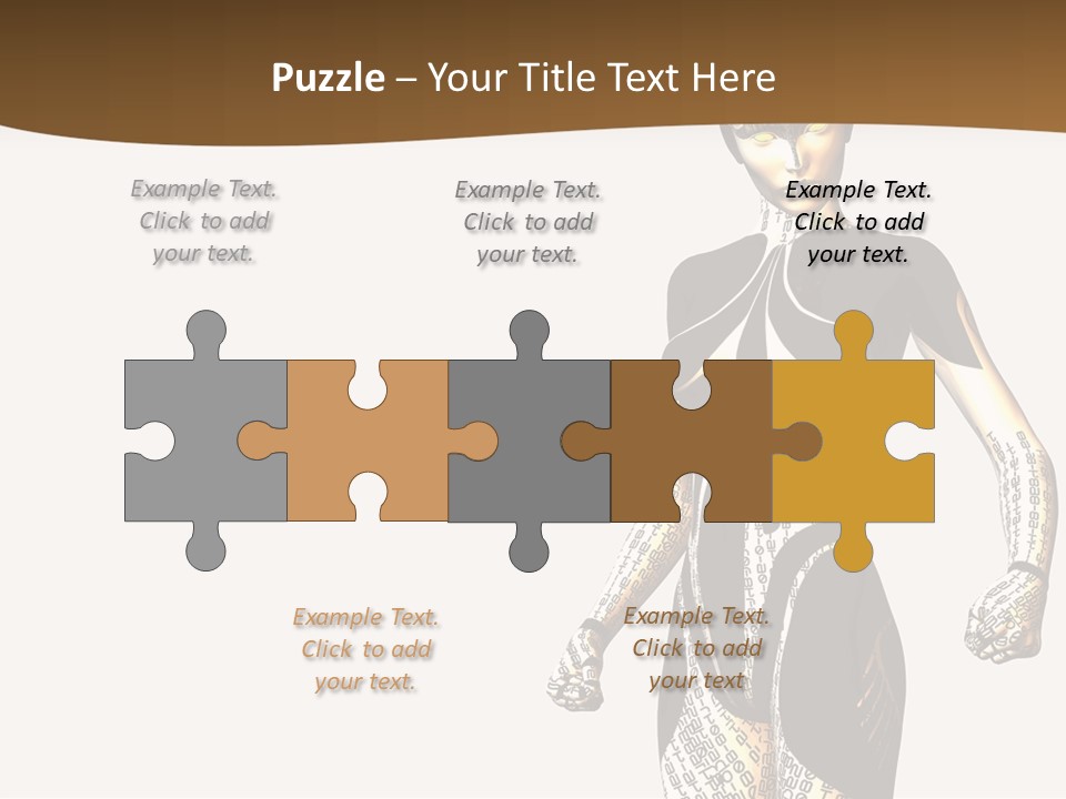 Anime Girl D Character PowerPoint Template