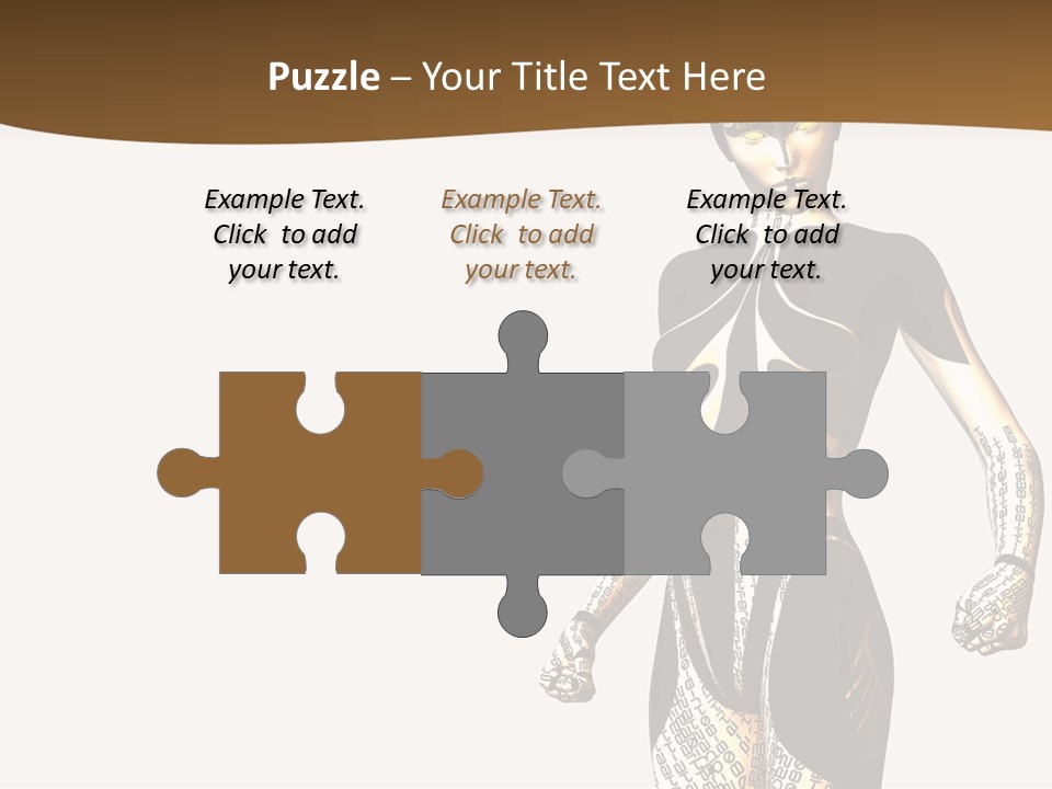 Anime Girl D Character PowerPoint Template