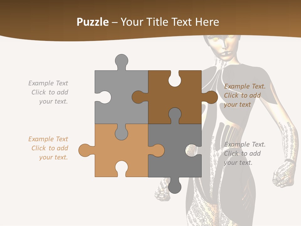 Anime Girl D Character PowerPoint Template