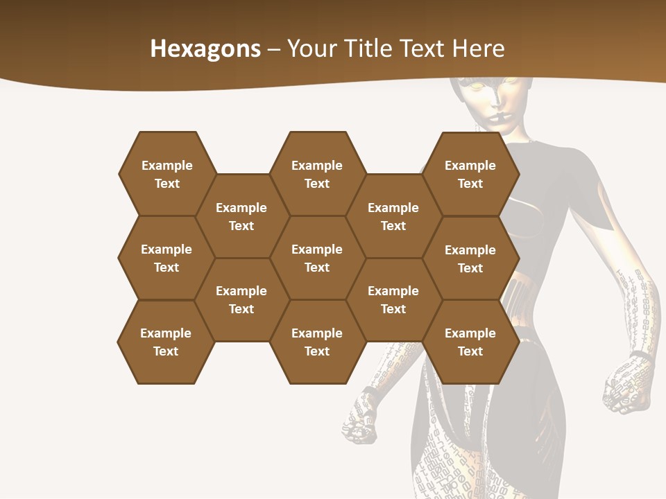 Anime Girl D Character PowerPoint Template