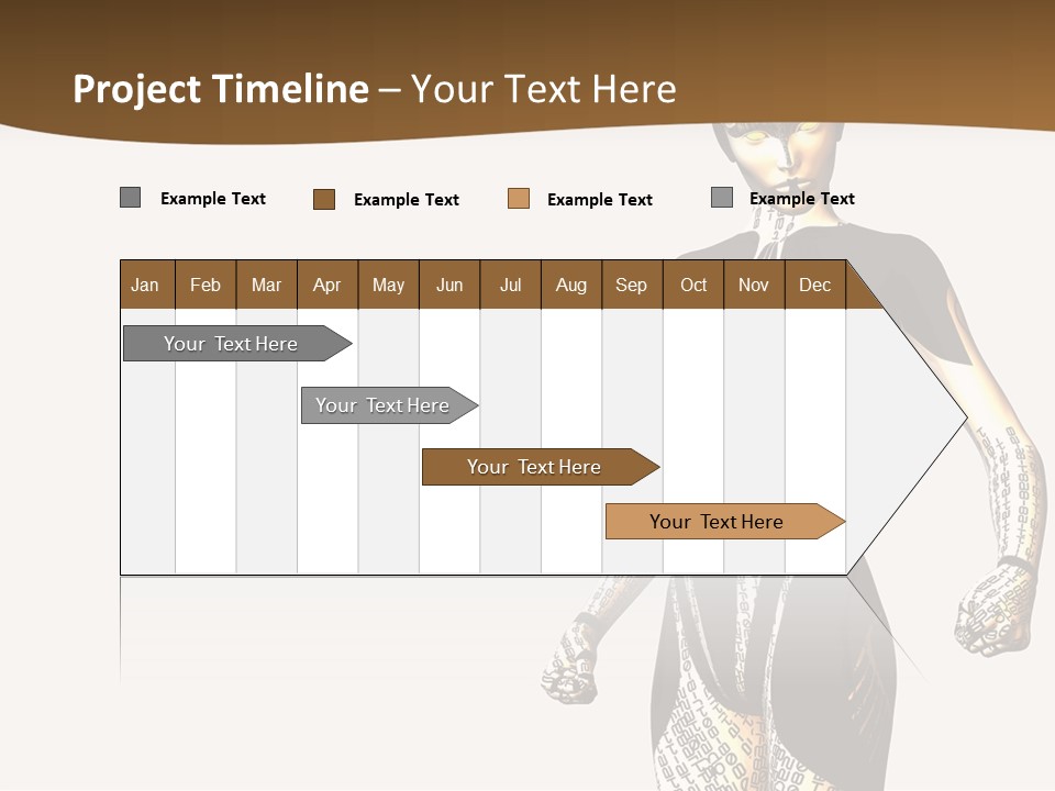 Anime Girl D Character PowerPoint Template