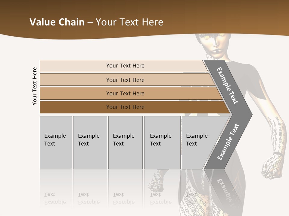 Anime Girl D Character PowerPoint Template