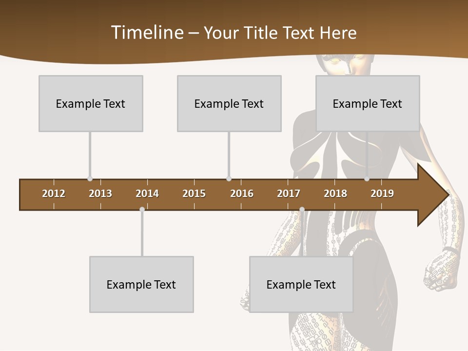 Anime Girl D Character PowerPoint Template