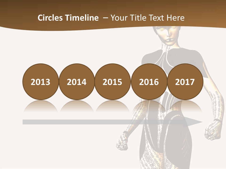 Anime Girl D Character PowerPoint Template