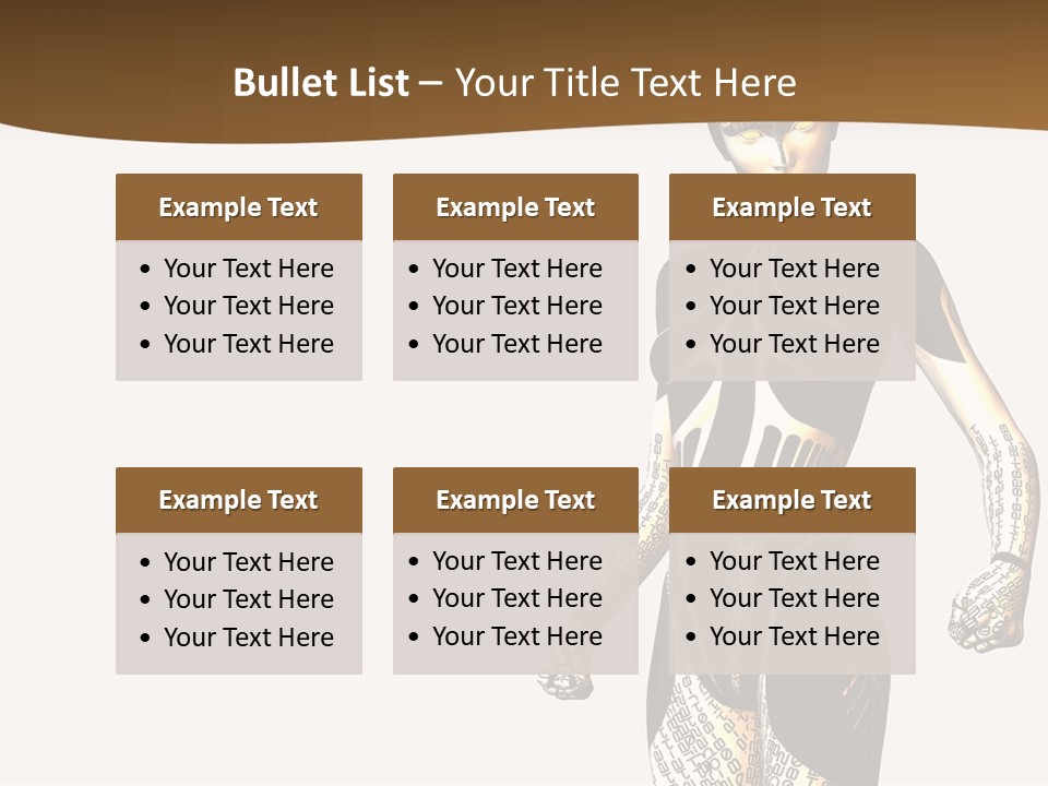 Anime Girl D Character PowerPoint Template