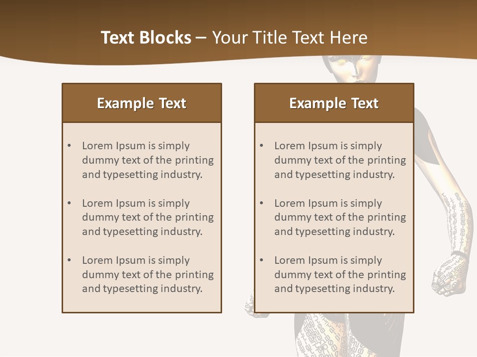 Anime Girl D Character PowerPoint Template