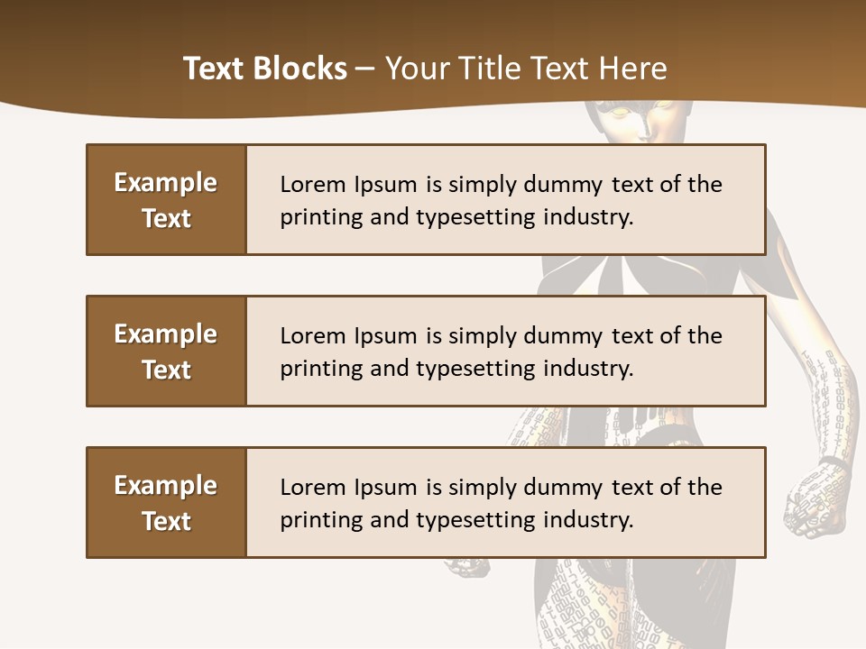 Anime Girl D Character PowerPoint Template