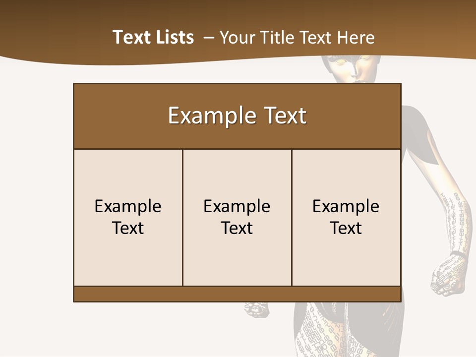 Anime Girl D Character PowerPoint Template
