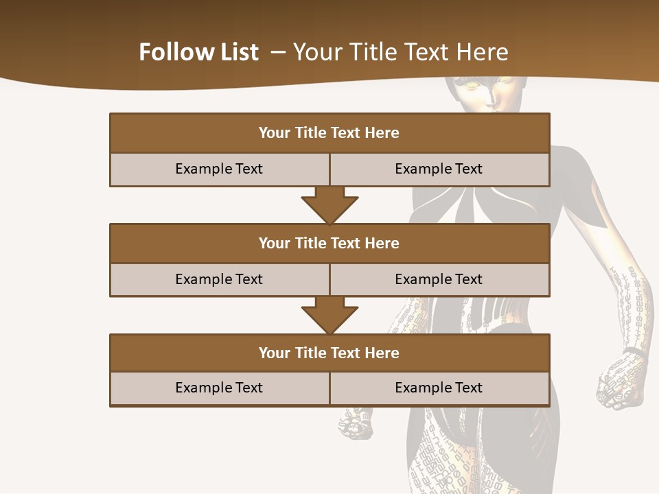 Anime Girl D Character PowerPoint Template