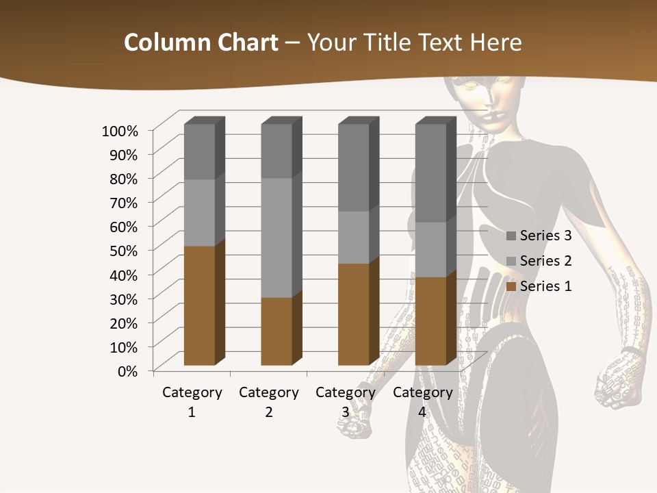 Anime Girl D Character PowerPoint Template