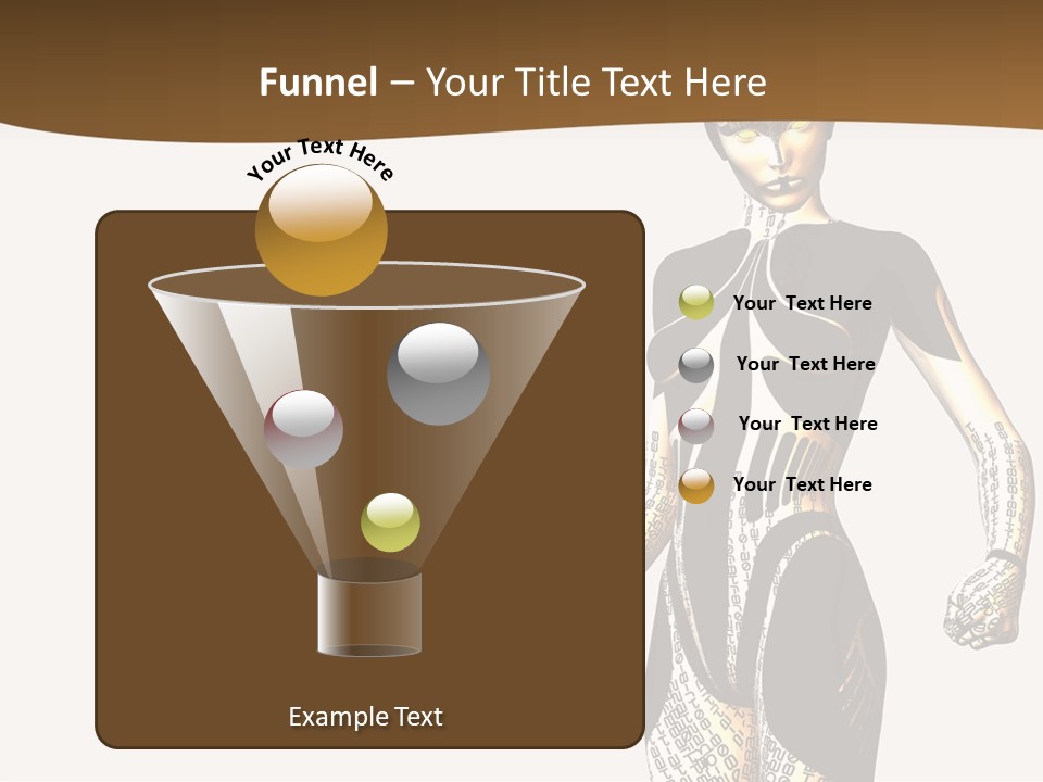 Anime Girl D Character PowerPoint Template