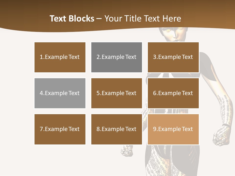 Anime Girl D Character PowerPoint Template