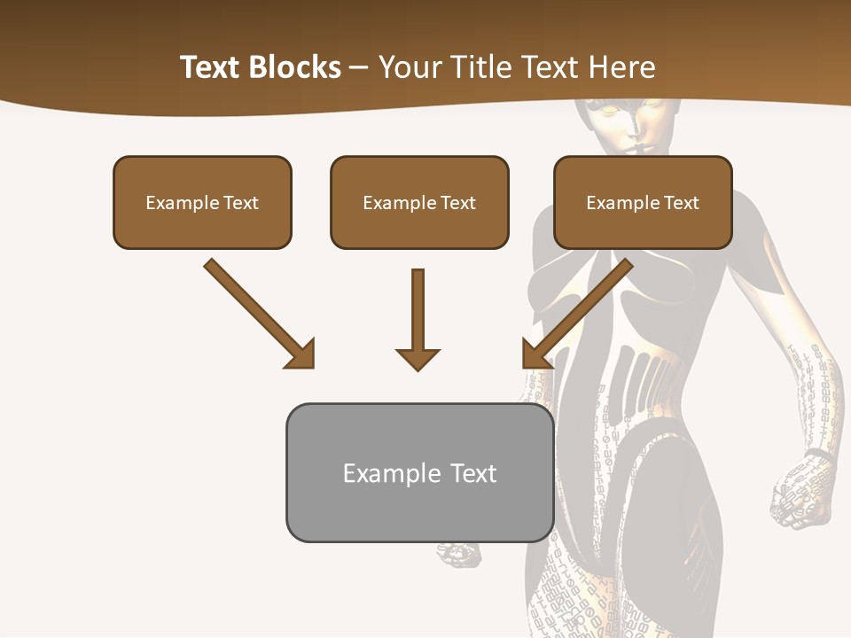 Anime Girl D Character PowerPoint Template