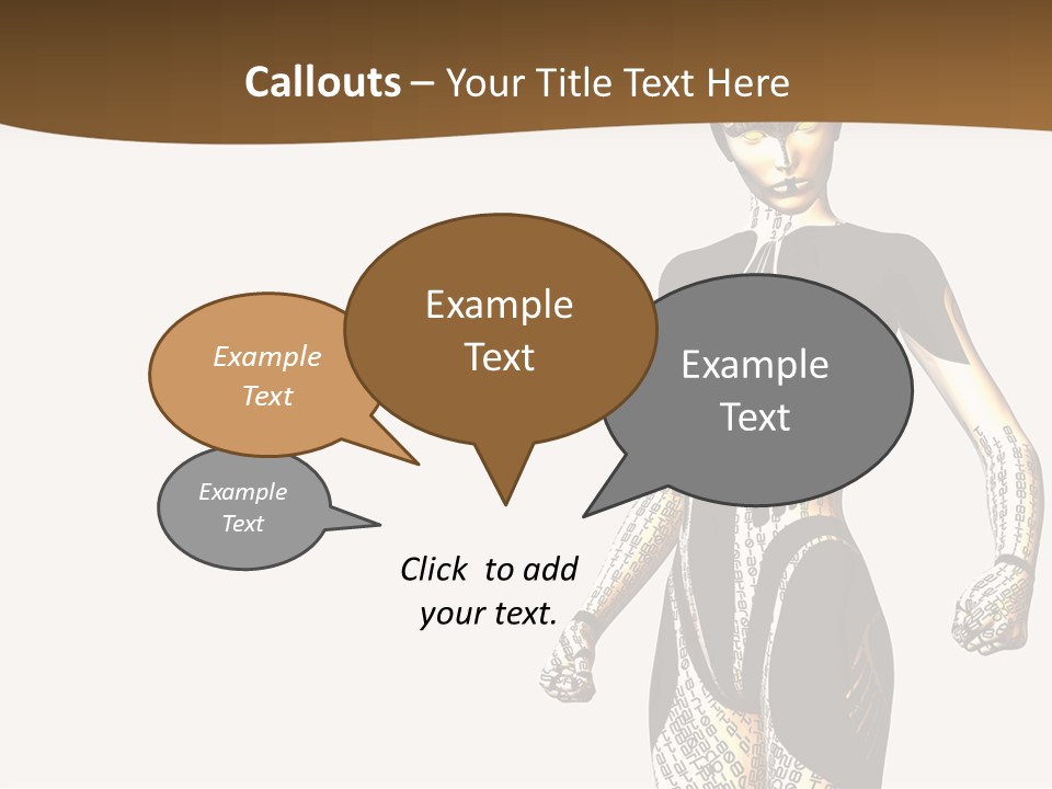 Anime Girl D Character PowerPoint Template