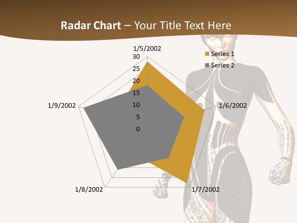 Anime Girl D Character PowerPoint Template