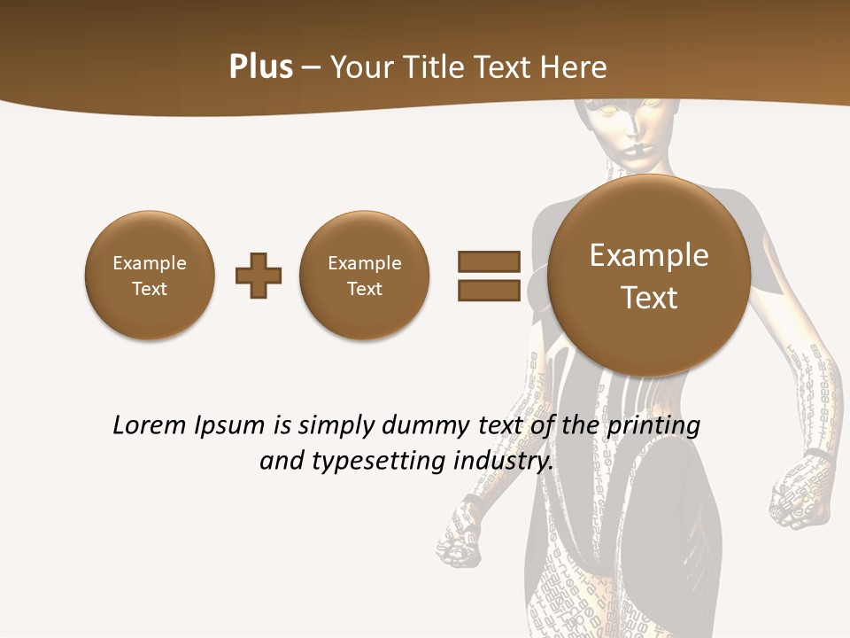 Anime Girl D Character PowerPoint Template