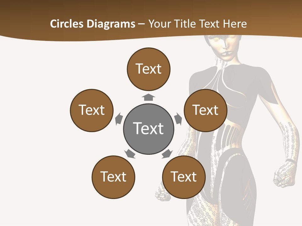 Anime Girl D Character PowerPoint Template