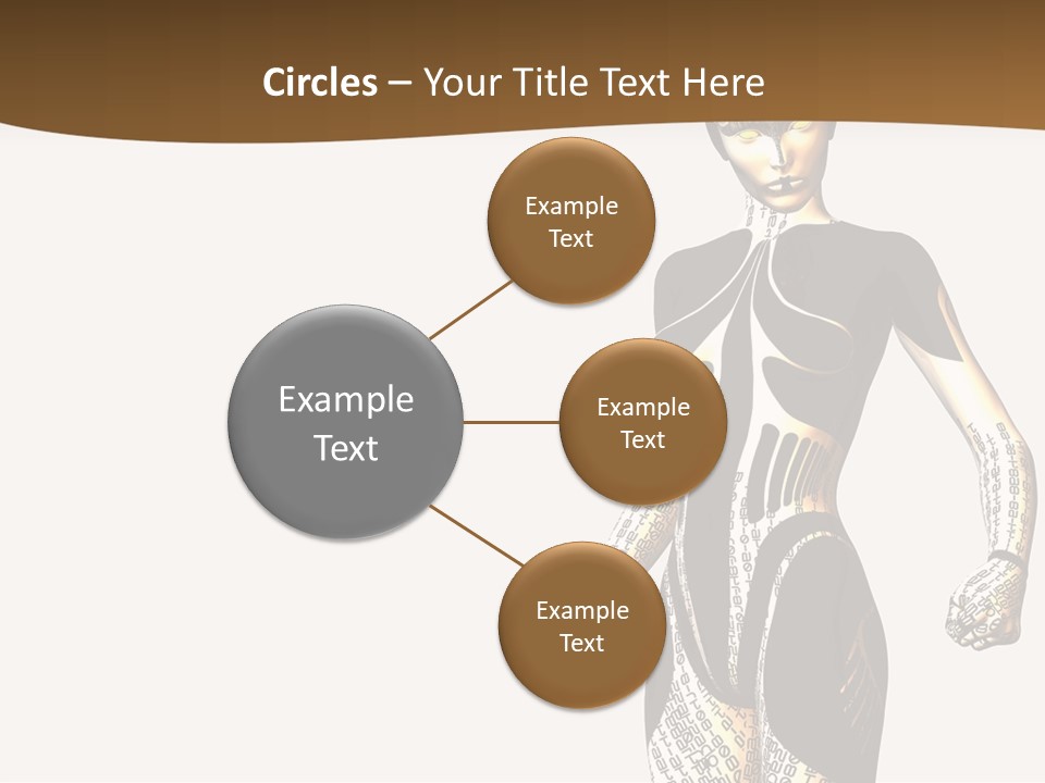 Anime Girl D Character PowerPoint Template