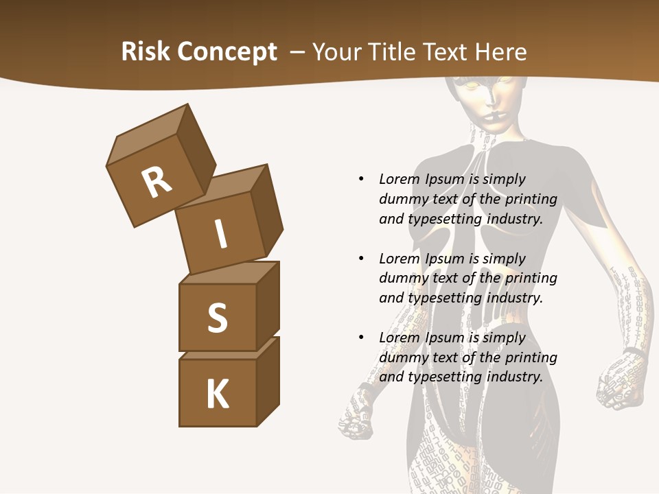 Anime Girl D Character PowerPoint Template