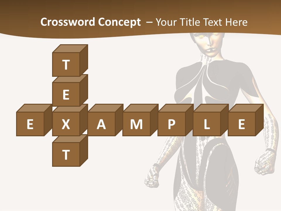 Anime Girl D Character PowerPoint Template