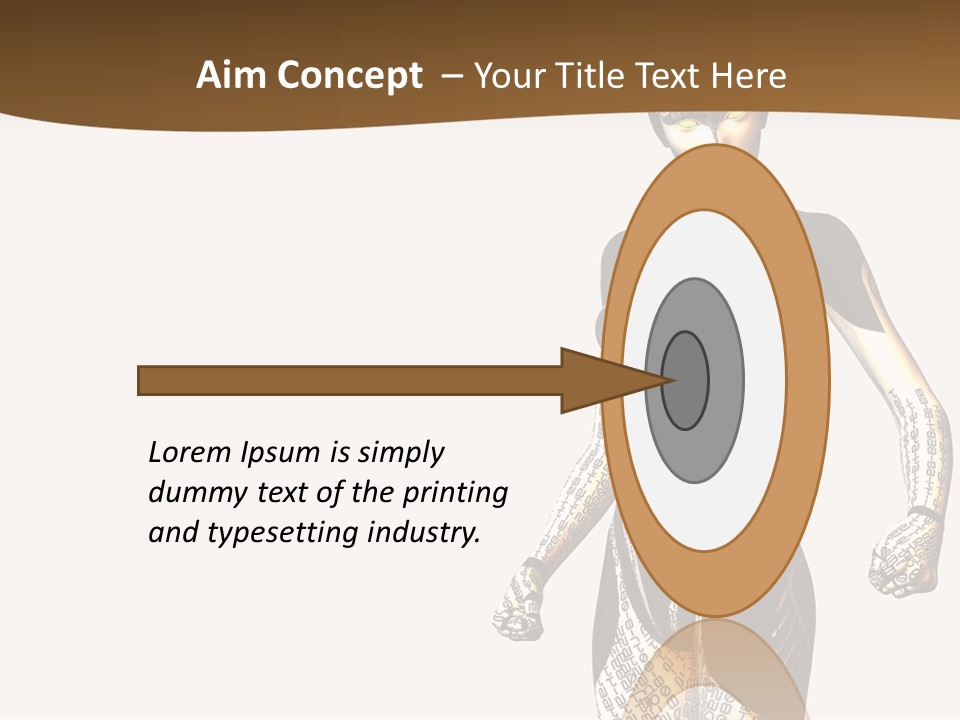 Anime Girl D Character PowerPoint Template