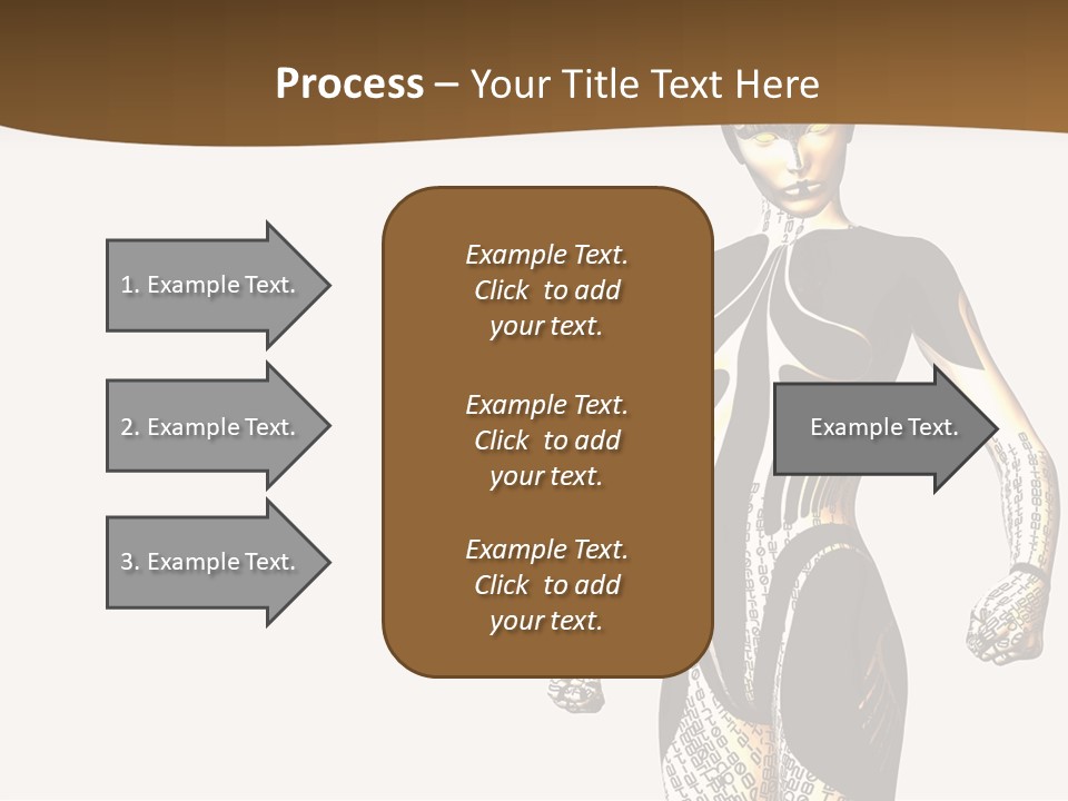 Anime Girl D Character PowerPoint Template