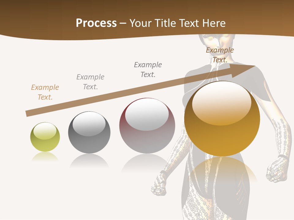 Anime Girl D Character PowerPoint Template