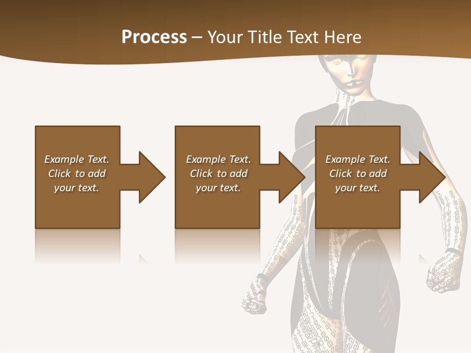 Anime Girl D Character PowerPoint Template
