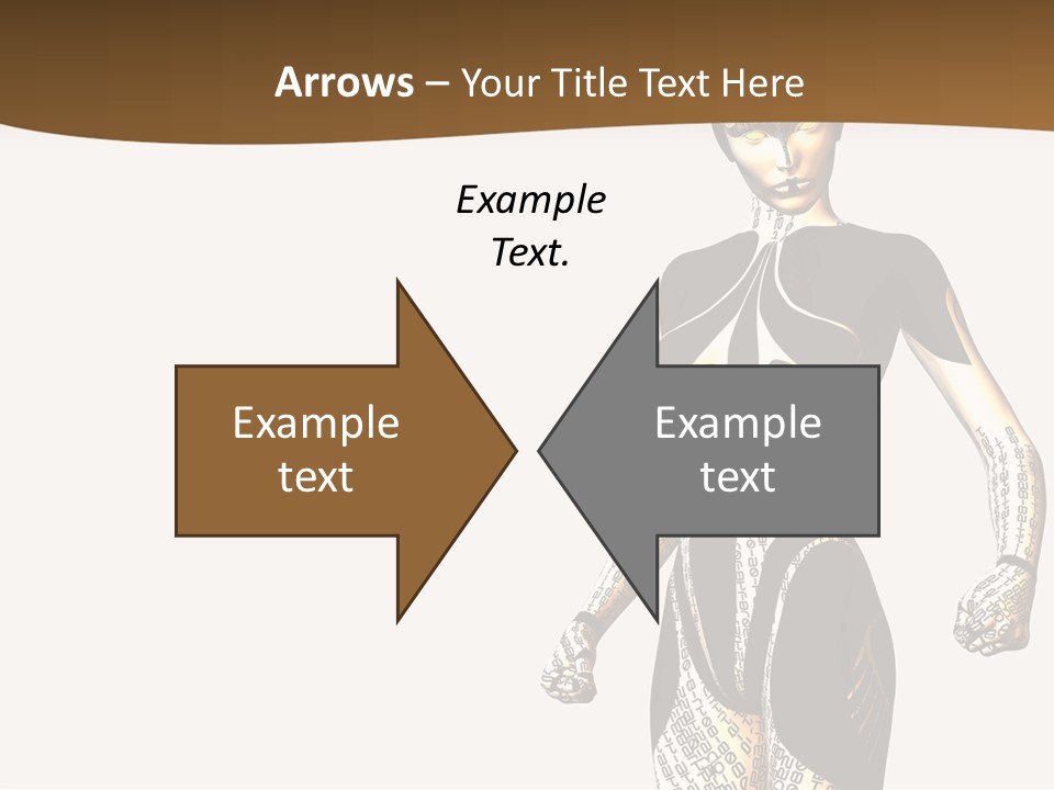 Anime Girl D Character PowerPoint Template