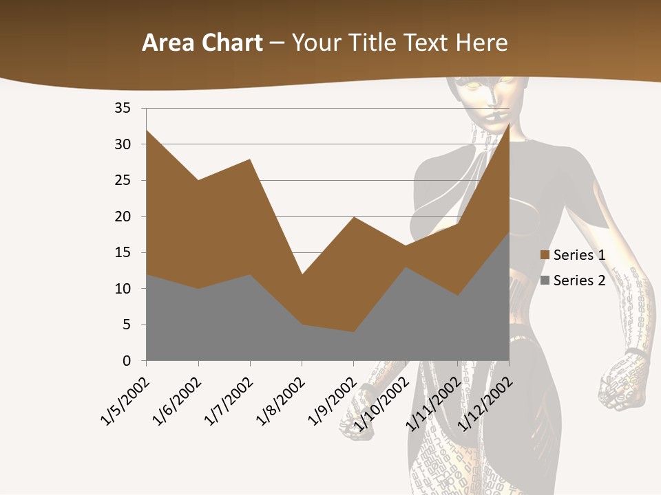 Anime Girl D Character PowerPoint Template