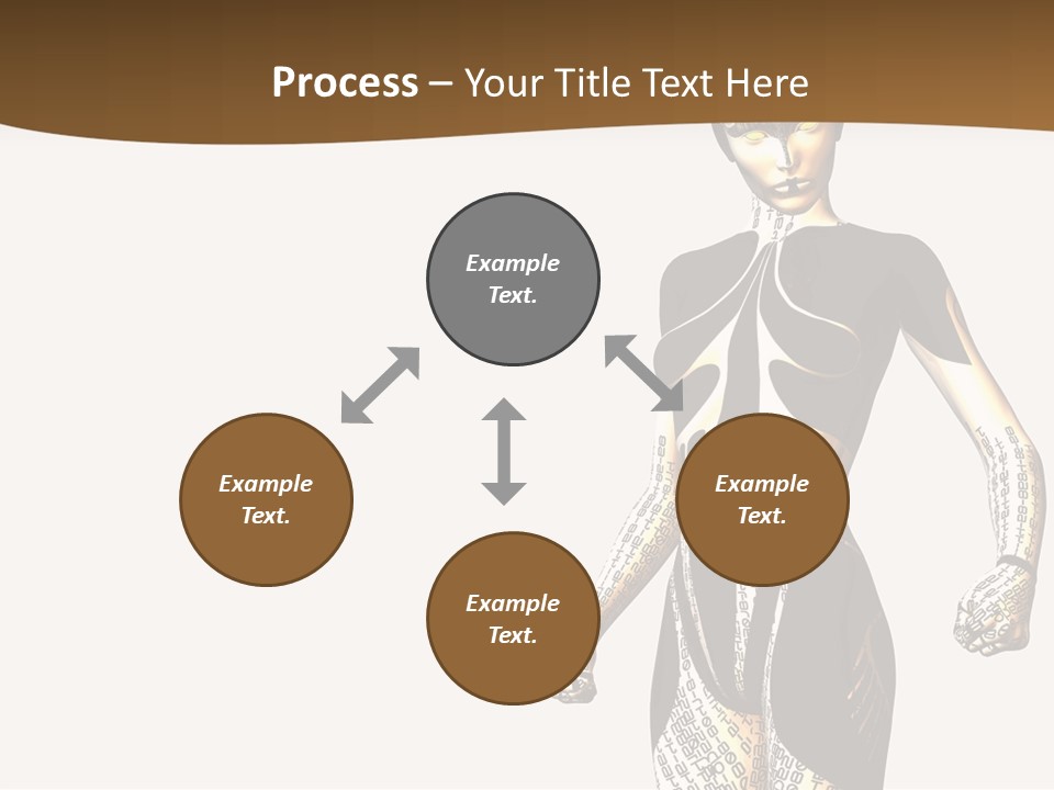 Anime Girl D Character PowerPoint Template