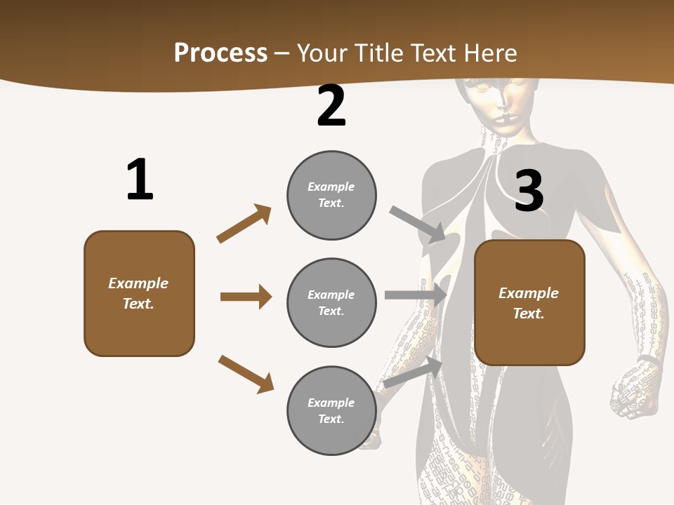 Anime Girl D Character PowerPoint Template