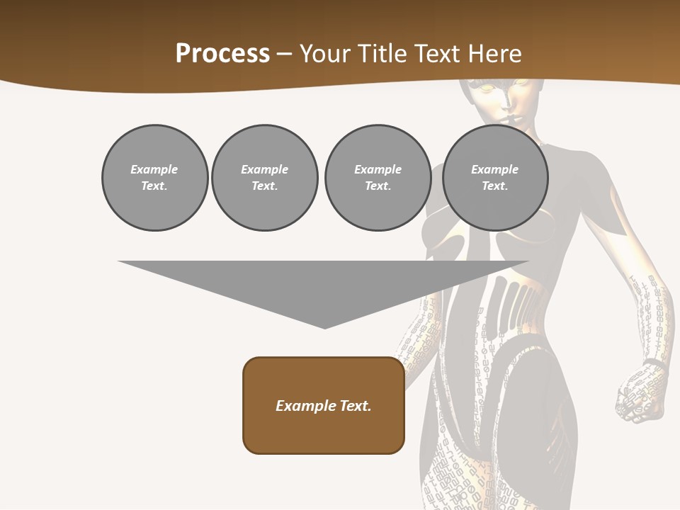 Anime Girl D Character PowerPoint Template