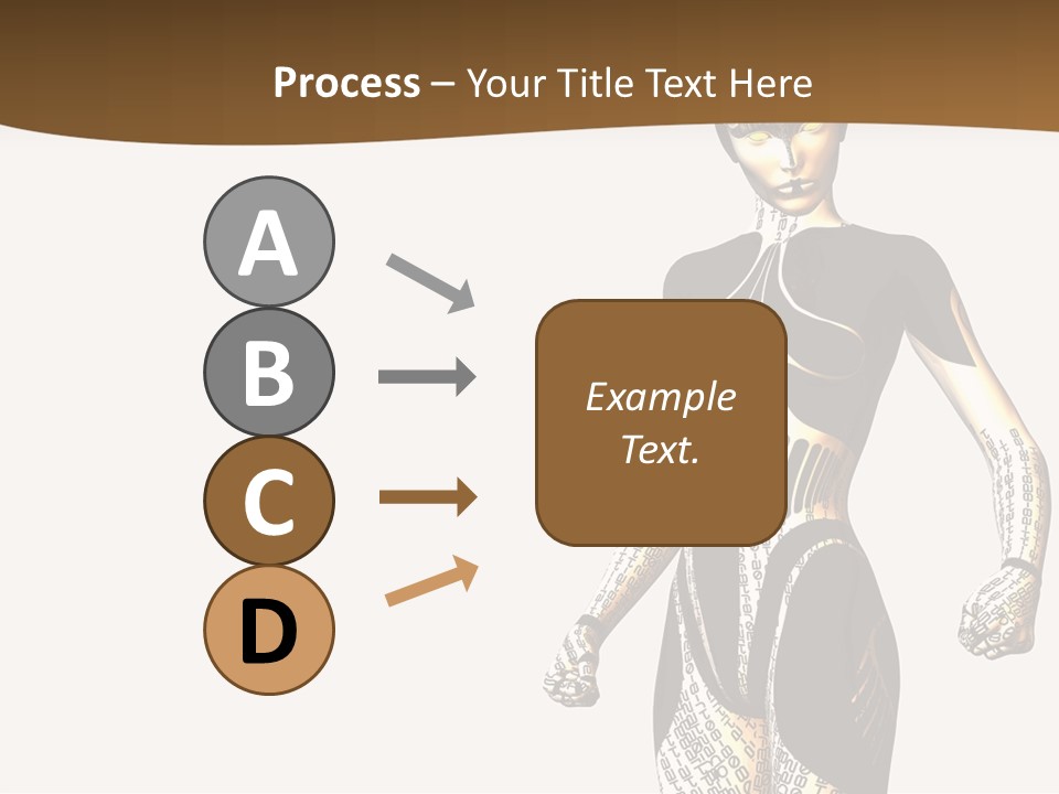 Anime Girl D Character PowerPoint Template