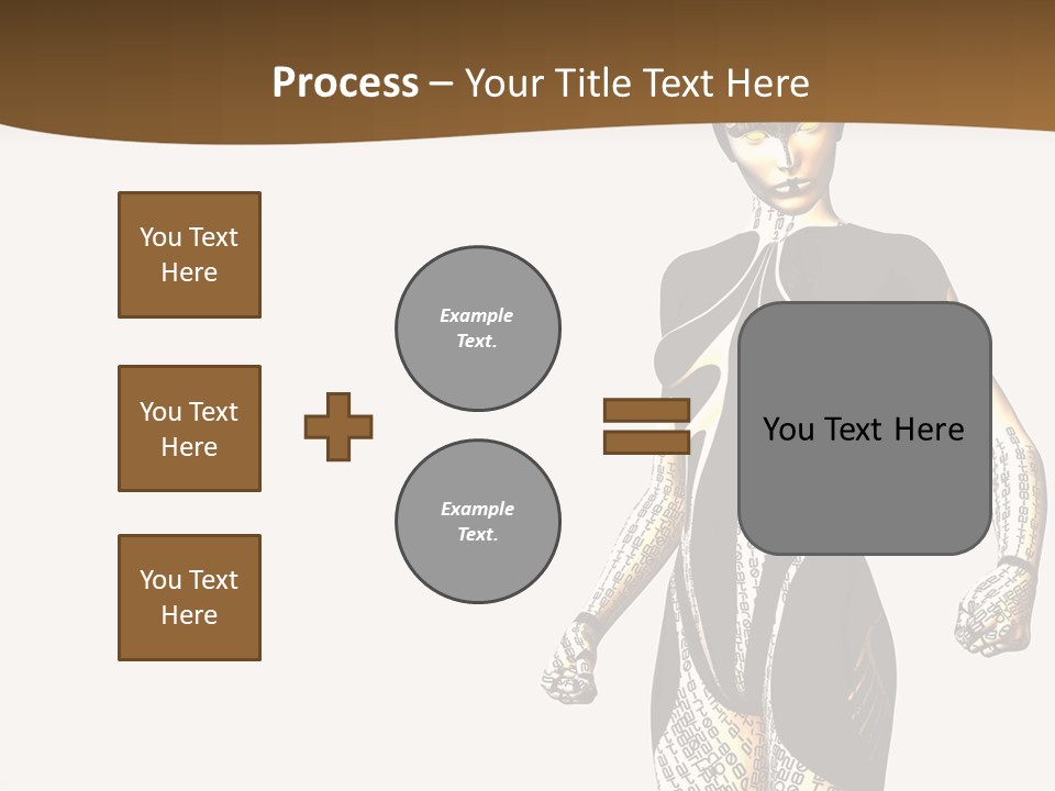 Anime Girl D Character PowerPoint Template
